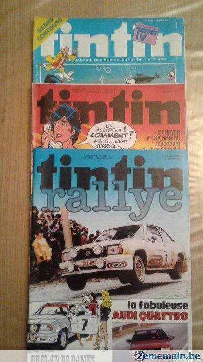 Journal Tintin : 3 numéros avec poster Alain Chevallier, Livres, Journaux & Revues, Utilisé