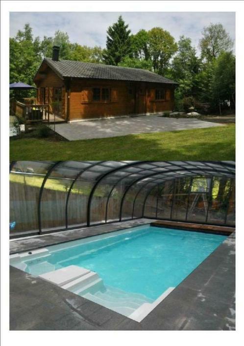 Chalet te huur privé zwembad Couvin vakantieverhuur Ardennes, Immo, Huizen te huur, Provincie Namen, Vrijstaande woning, Direct bij eigenaar