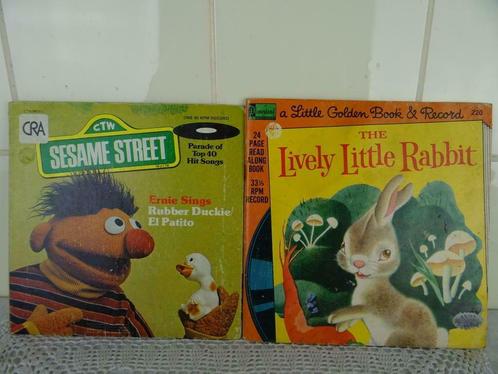 Vintage singles Sesame Street Lively petit lapin avec livret, CD & DVD, Vinyles Singles, Single, Enfants et Jeunesse, Enlèvement ou Envoi