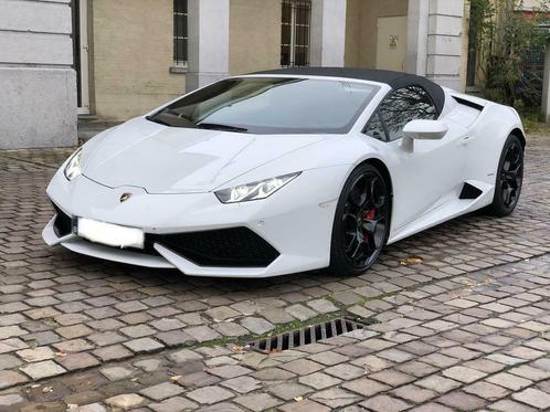 Lamborghini Huracan Cabrio 5.2i v10 40v610PK Blanc 2016 Cam, Autos, Lamborghini, Entreprise, Huracan, Bluetooth, Cruise Control