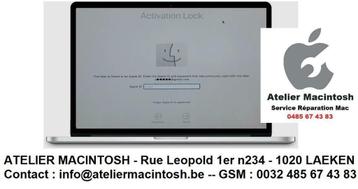 Déverrouillage Mac Icloud mot de passe bloqué T2 macbook