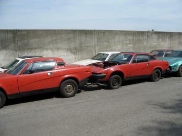 TRIUMPH TR7 et TR8 pièces neuves et d'occasion etc.