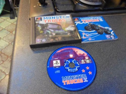 Playstation 1 Monster Trucks (orig-compleet), Consoles de jeu & Jeux vidéo, Jeux | Sony PlayStation 1, Utilisé, Sport, 1 joueur