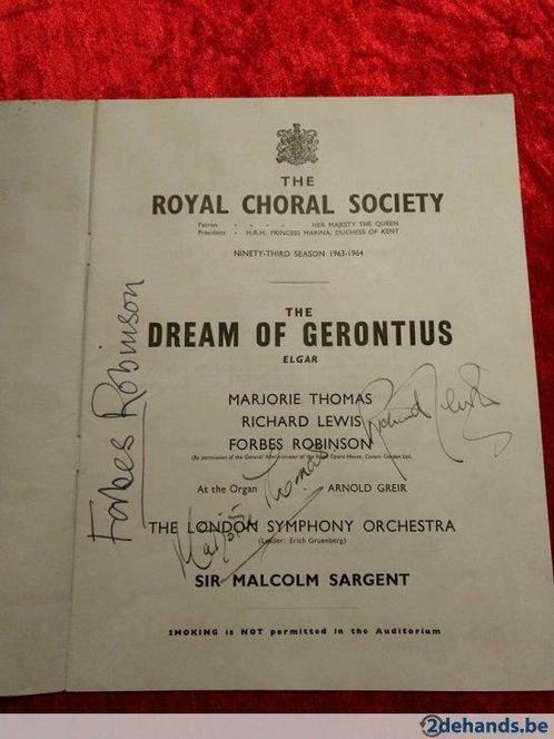 the dream of gerontius elgar, Musique & Instruments, Partitions, Utilisé, Autres genres, Enlèvement ou Envoi