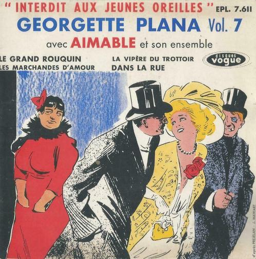 Georgette Plana – Le grand rouquin / Dans la rue + 2 – EP, CD & DVD, Vinyles Singles, EP, Humour et Cabaret, 7 pouces, Enlèvement ou Envoi