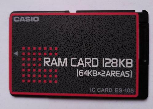 Memory module ES-105 RAM CARD 128KB, original CASIO, Informatique & Logiciels, Mémoire RAM, Utilisé, Desktop, 1 GB ou moins, Autres types