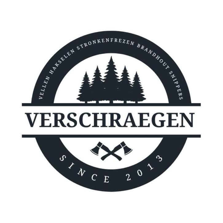 Hakselen en vellen van bomen/snoeiafval Hakselwerken Verschraegen