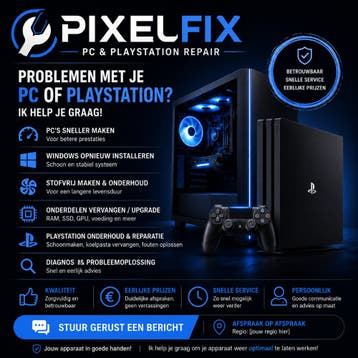 PC & PlayStation Reparatie en Onderhoud