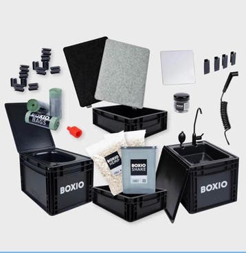 Boxio sanitary Mobiele badkamer (wastafel/douche/wc)
