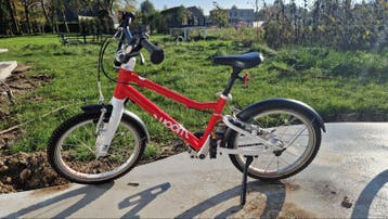 Woom 3 16 inch kinderfiets rood