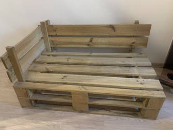 Paletten tuinbank