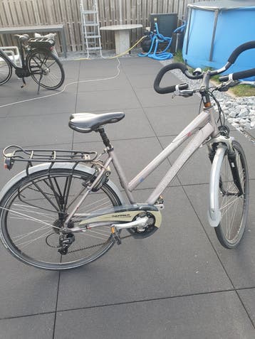 damesfiets grijs