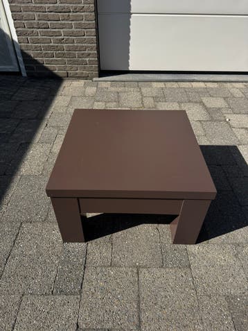 Geschilderde salontafel 60x60x35 cm