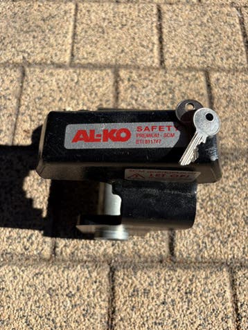 Sterk alko slot voor de caravan of aanhanwagen