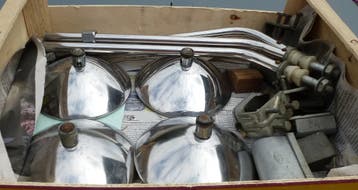 Retro caravankoplamp