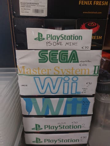 spelconsoles Playstation 1 -2-3 Nintendo nes, Sega , Wii