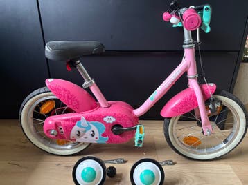 KINDERFIETS 14 INCH 2-5 JAAR 500 UNICORN B'TWIN