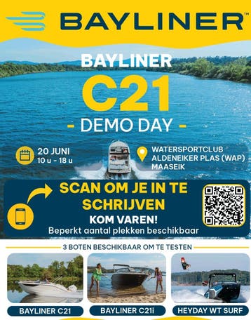 BAYLINER DEMODAG - Zaterdag 20 Juni - Maaseik - gratis