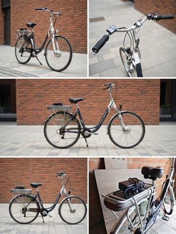 damesfiets Elektrisch Talent voorwiel motor