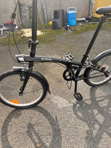 B’TWIN vouwfiets – zwarte plooifiets – goede staat