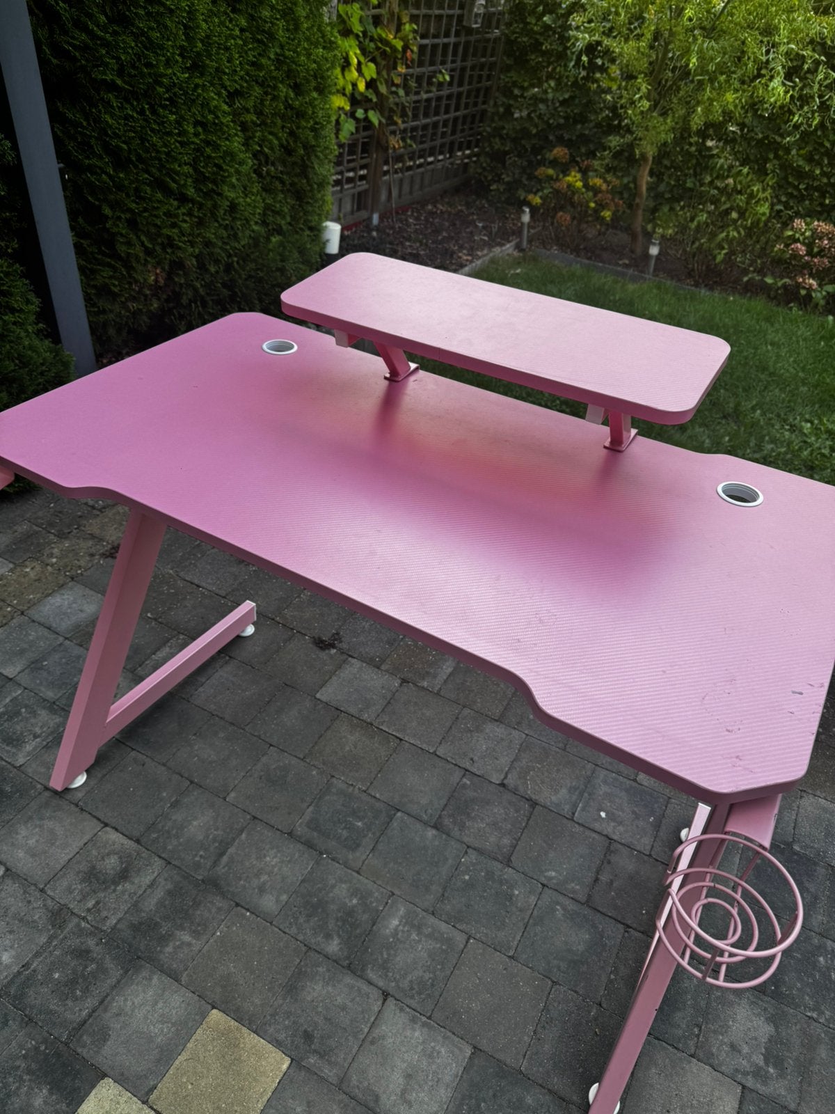 Roze Gaming Bureautafel