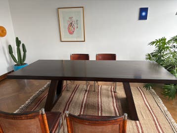 Gratis eettafel L 240 op B 98 cm op H 70/75