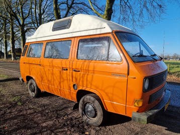 Roestvrije volkswagen t3 bus camper , benzine