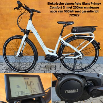 Giant Hybrid Prime+ White maat S comfort Enviolo naaf