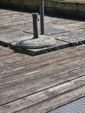 Parasol staanders beton