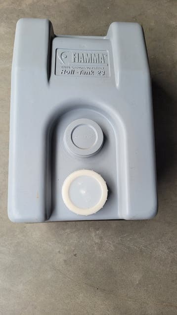 Opvangbak voor afvalwater voor caravan