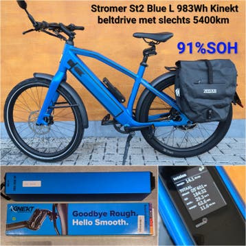 Stromer St2 Kinekt Beltdrive Blue L 983Wh 91%SOH speedpedele