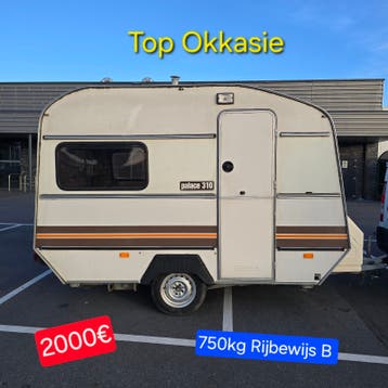 Caravan Roller 750kg Rijbewijs B foodtruck werfkeet camping