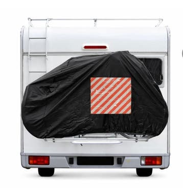 Hoes voor fietsrek op camper