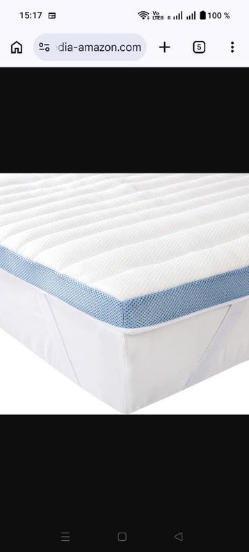 Amazon Basics matrasbeschermer 140x200 wit