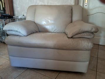 Gratis op te halen: Natuzzi leren zetels. Uitstekende staat.
