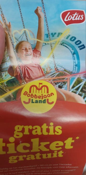 1+1 Gratis ticket bobbejaanland (geldig tot november)