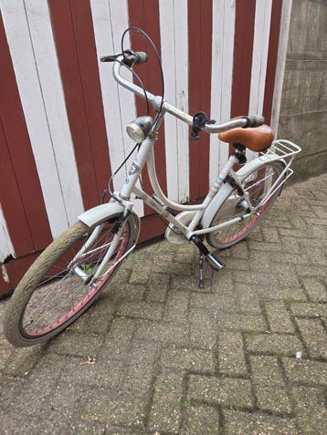 meisjes fiets met werk