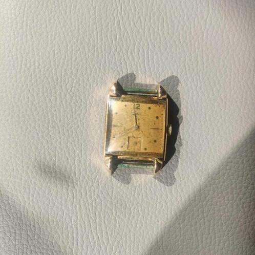Vintage Eska: Swiss Antique gold 42232, Handtassen en Accessoires, Horloges | Antiek, Polshorloge, Overige merken, Goud, 1930 tot 1960