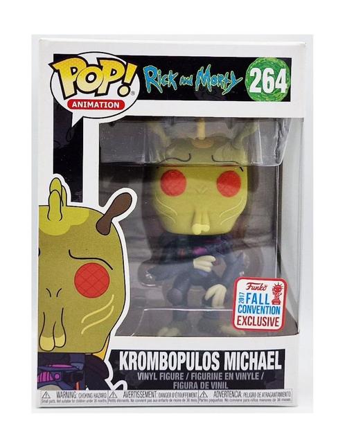 Funko POP Rick and Morty Krombopulos Michael (264), Collections, Jouets miniatures, Comme neuf, Envoi