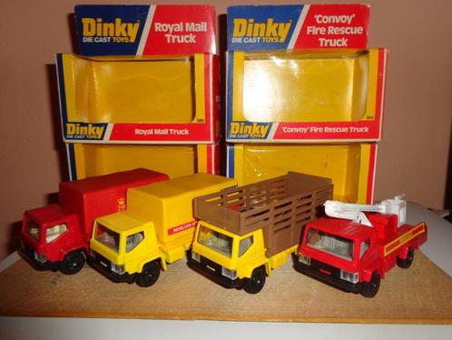 lot de 4 camions dinky toys., Hobby & Loisirs créatifs, Voitures miniatures | 1:43, Comme neuf, Bus ou Camion, Dinky Toys, Enlèvement ou Envoi
