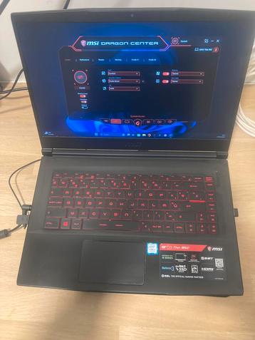 Compleet msi laptop + game  setup GEEN DPD OF POSTSERVICE !
