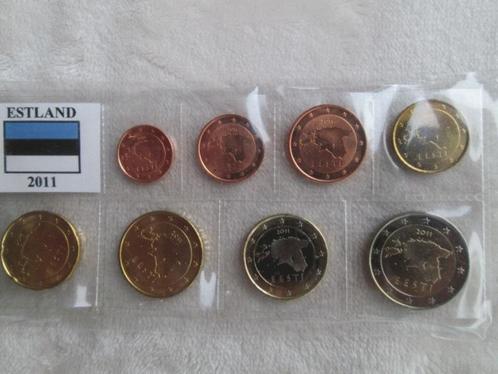 Estland 2011 - 1c tot 2 euro in blistertje, Timbres & Monnaies, Monnaies | Europe | Monnaies euro, Série, Autres valeurs, Estonie