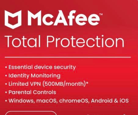 Antivirus McAfee Total Protection, Informatique & Logiciels, Logiciel Antivirus & Protection, Neuf