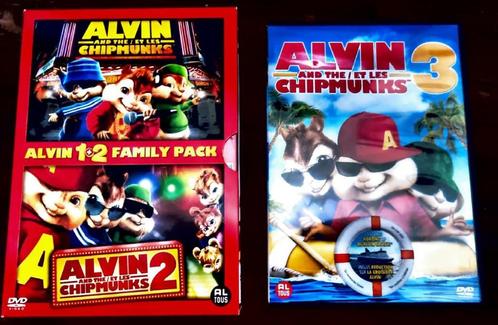Alvin and the chipmunks 1, 2 en 3, Cd's en Dvd's, Dvd's | Kinderen en Jeugd, Gebruikt, Film, Komedie, Alle leeftijden, Ophalen