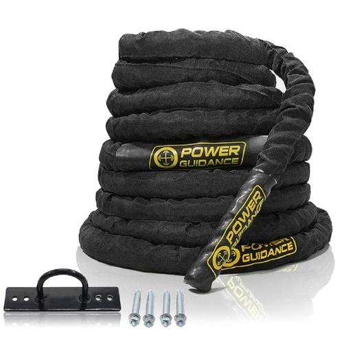 NIEUWE Power Guidance Battle rope 15 meter - 50mm dik, Sports & Fitness, Équipement de fitness, Neuf, Corde de combat, Bras, Jambes