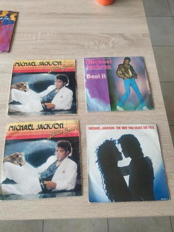 Lot 4 lp vinyles disques 45 tours Michael Jackson 