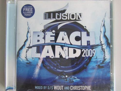 2CD ILLUSION BEACHLAND 2009 (mixed by Wout & Christophe), Cd's en Dvd's, Cd's | Dance en House, Gebruikt, Techno of Trance, Ophalen of Verzenden