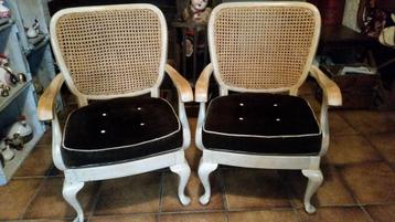 2 beaux anciens fauteuils de bridge année 50 en parfait etat