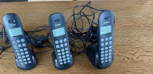 Draagbare telefoons Profoon, Telecommunicatie, Vaste telefoons | Handsets en Draadloos, Zo goed als nieuw, 3 handsets, Ophalen