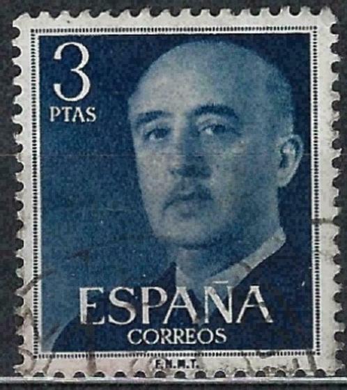 Spanje 1955-1958 - Yvert 866 - Generaal Francisco Franc (ST), Postzegels en Munten, Postzegels | Europa | Spanje, Gestempeld, Verzenden